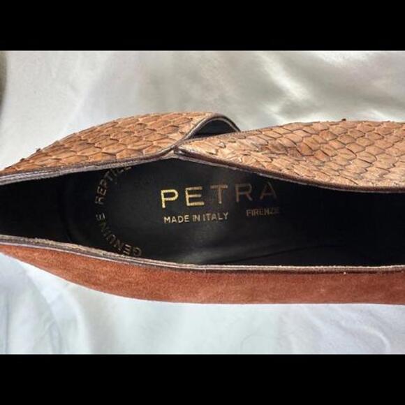 Vintage Petra Firenze Genuine Reptile Women's Pumps Size 10 Made in Italy - Picture 3 of 8